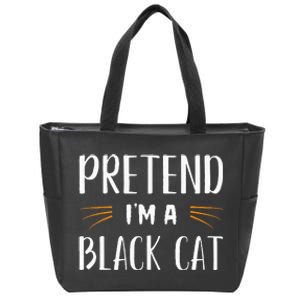 Pretend IM A Black Cat Costume Party Zip Tote Bag