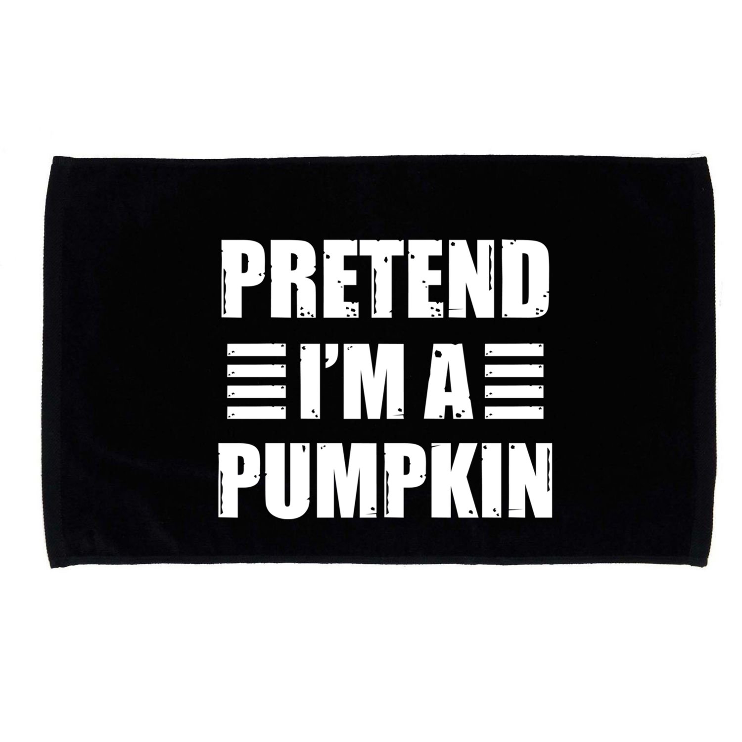 Pretend IM A Pumpkin Lazy Easy Costume Gift Microfiber Hand Towel