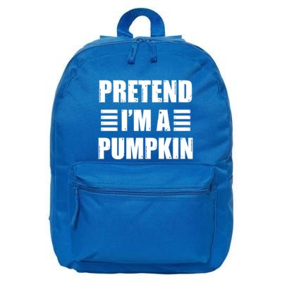 Pretend IM A Pumpkin Lazy Easy Costume Gift 16 in Basic Backpack