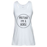 Pretend Im A Horse Halloween Costume Ladies Essential Flowy Tank