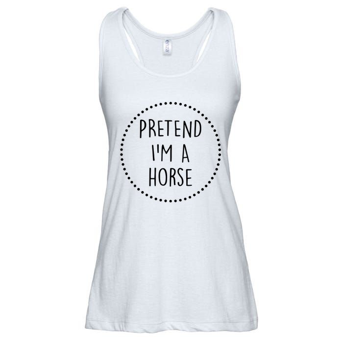 Pretend Im A Horse Halloween Costume Ladies Essential Flowy Tank