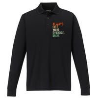 Prove It Always Cite Your Evidence Bruh English Teachers Day Performance Long Sleeve Polo