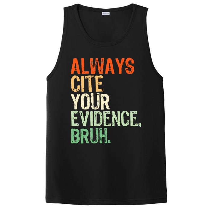 Prove It Always Cite Your Evidence Bruh English Teachers Day PosiCharge Competitor Tank