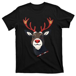 Pretend IM A Reindeer Christmas Reindeer Design T-Shirt