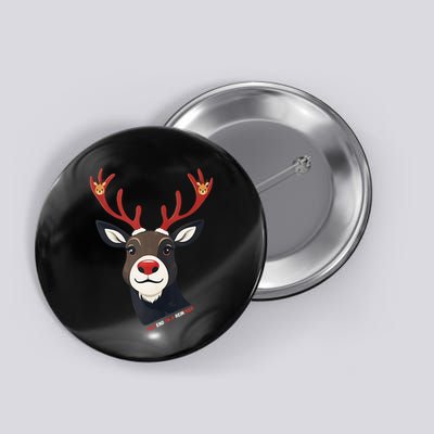 Pretend IM A Reindeer Christmas Reindeer Design Button