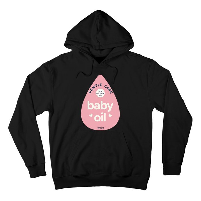 Pretend Im A Baby Oil Bottle Costume Funny Halloween Hoodie