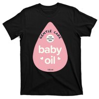 Pretend Im A Baby Oil Bottle Costume Funny Halloween T-Shirt