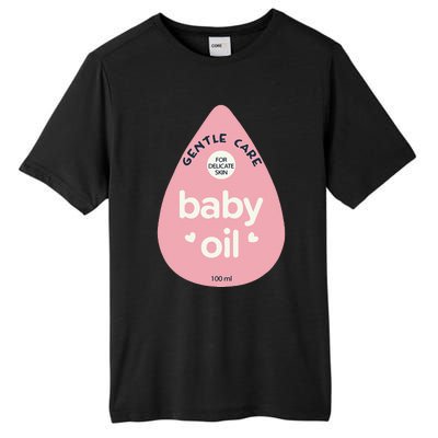 Pretend Im A Baby Oil Bottle Costume Funny Halloween Tall Fusion ChromaSoft Performance T-Shirt