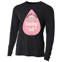 Pretend Im A Baby Oil Bottle Costume Funny Halloween Cooling Performance Long Sleeve Crew