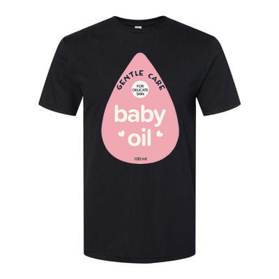 Pretend Im A Baby Oil Bottle Costume Funny Halloween Softstyle CVC T-Shirt