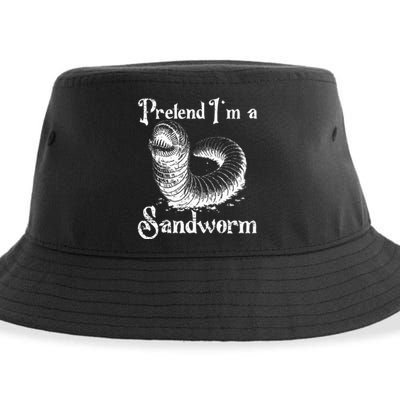 Pretend IM A Sandworm Funny Halloween Costume Sustainable Bucket Hat