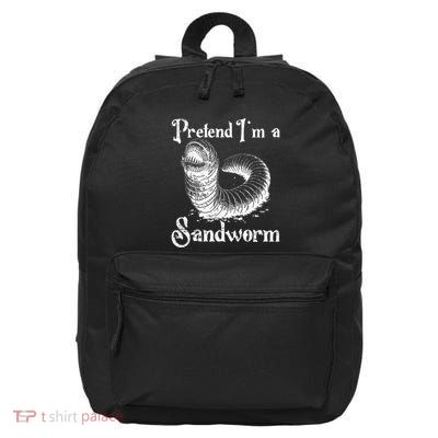 Pretend IM A Sandworm Funny Halloween Costume 16 in Basic Backpack