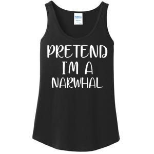 Pretend Im A Narwhal Ladies Essential Tank