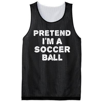 Pretend Im A Soccer Ball Funny Halloween Diy Costume Mesh Reversible Basketball Jersey Tank