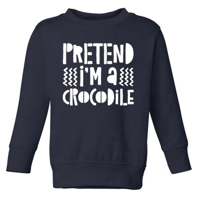 Pretend IM A Crocodile Toddler Sweatshirt