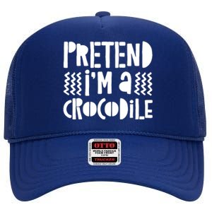 Pretend IM A Crocodile High Crown Mesh Back Trucker Hat