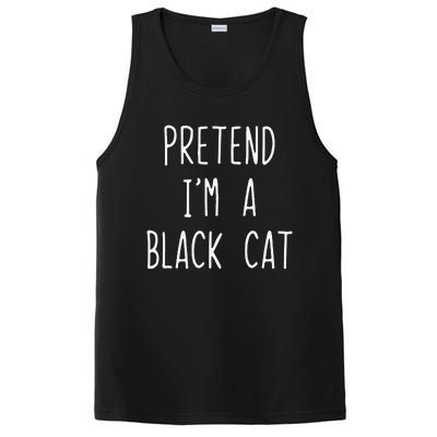 Pretend Im A Black Cat Halloween Lazy Easy PosiCharge Competitor Tank