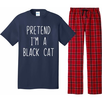 Pretend Im A Black Cat Halloween Lazy Easy Pajama Set