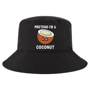 Pretend IM A Coconut Funny Sarcastic Halloween Lazy Costume Cool Comfort Performance Bucket Hat