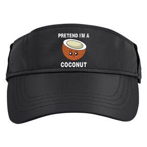 Pretend IM A Coconut Funny Sarcastic Halloween Lazy Costume Adult Drive Performance Visor