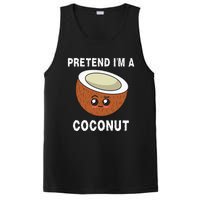 Pretend IM A Coconut Funny Sarcastic Halloween Lazy Costume PosiCharge Competitor Tank