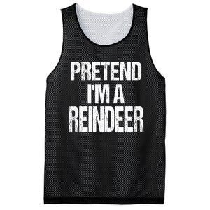 Pretend Im A Reindeer Easy Christmas Costume Mesh Reversible Basketball Jersey Tank