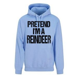 Pretend Im A Reindeer Easy Christmas Costume Unisex Surf Hoodie