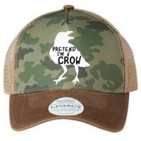 PRETEND I'M A CROW Funny Lazy Halloween Costume CROW Legacy Tie Dye Trucker Hat