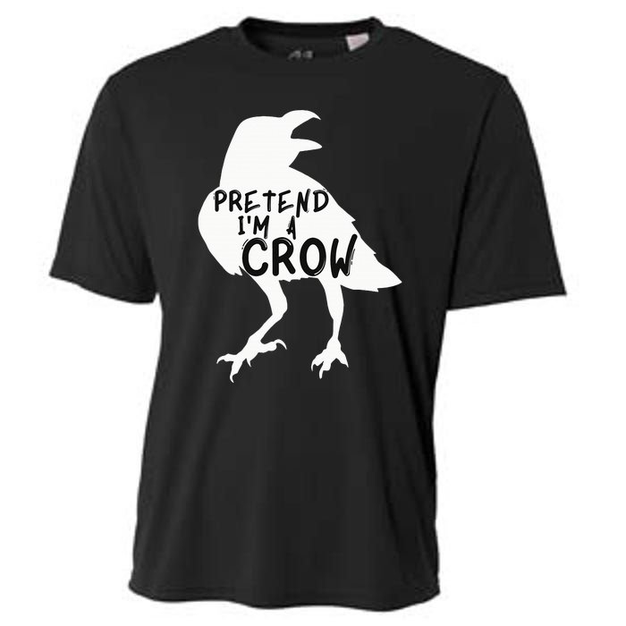 PRETEND I'M A CROW Funny Lazy Halloween Costume CROW Cooling Performance Crew T-Shirt