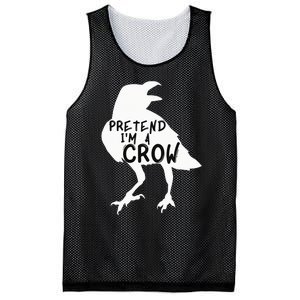 PRETEND I'M A CROW Funny Lazy Halloween Costume CROW Mesh Reversible Basketball Jersey Tank