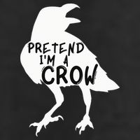PRETEND I'M A CROW Funny Lazy Halloween Costume CROW 12oz Stainless Steel Coffee Mug
