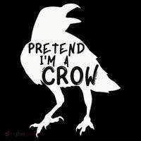 PRETEND I'M A CROW Funny Lazy Halloween Costume CROW Cooling Performance Long Sleeve Crew
