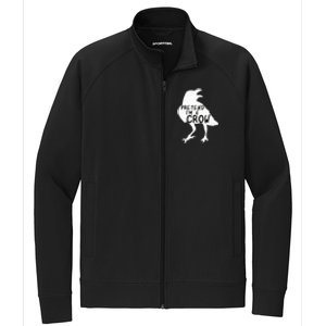 PRETEND I'M A CROW Funny Lazy Halloween Costume CROW Stretch Full-Zip Cadet Jacket