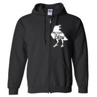 PRETEND I'M A CROW Funny Lazy Halloween Costume CROW Full Zip Hoodie