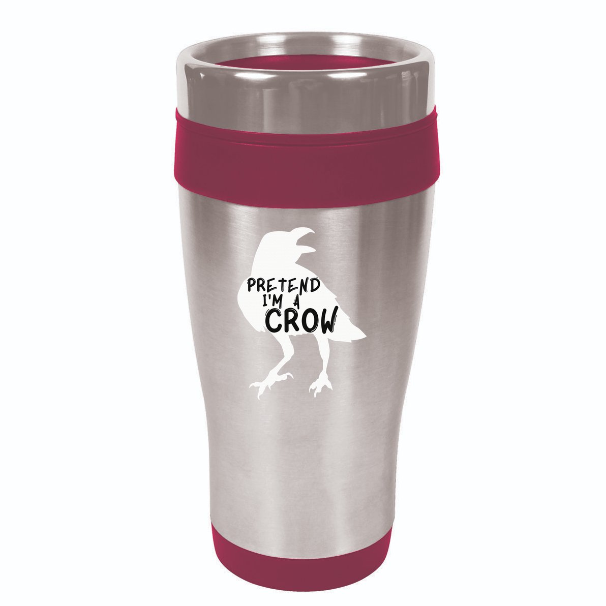 PRETEND I'M A CROW Funny Lazy Halloween Costume CROW 16oz Travel Tumbler