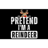 Pretend Im A Reindeer Easy Christmas Costume Bumper Sticker