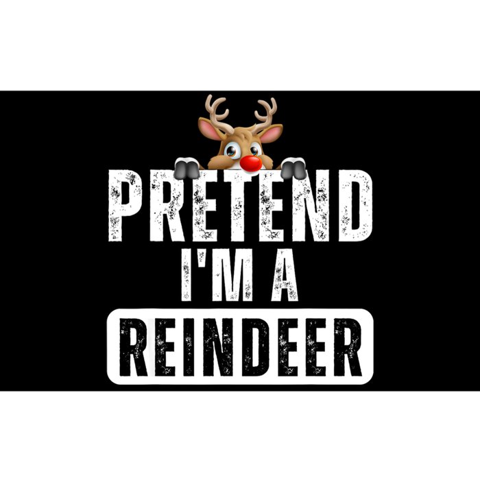 Pretend Im A Reindeer Easy Christmas Costume Bumper Sticker