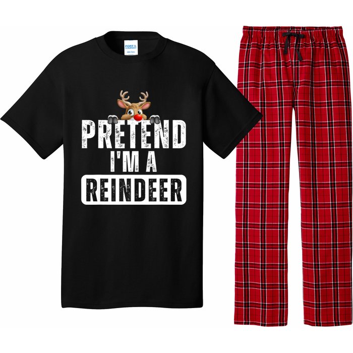 Pretend Im A Reindeer Easy Christmas Costume Pajama Set