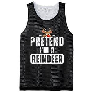 Pretend Im A Reindeer Easy Christmas Costume Mesh Reversible Basketball Jersey Tank