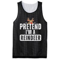 Pretend Im A Reindeer Easy Christmas Costume Mesh Reversible Basketball Jersey Tank