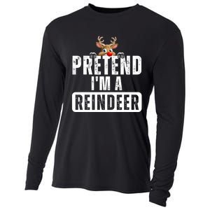 Pretend Im A Reindeer Easy Christmas Costume Cooling Performance Long Sleeve Crew