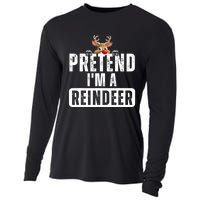 Pretend Im A Reindeer Easy Christmas Costume Cooling Performance Long Sleeve Crew