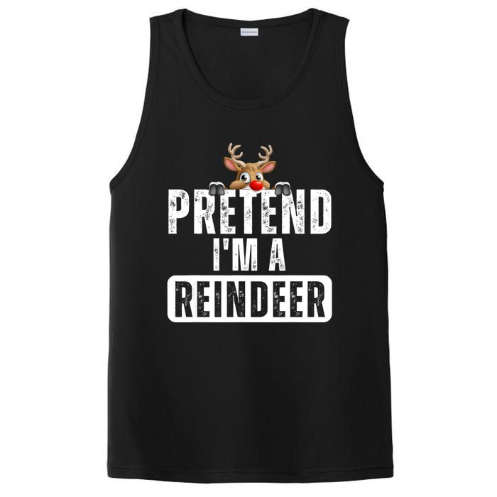 Pretend Im A Reindeer Easy Christmas Costume PosiCharge Competitor Tank