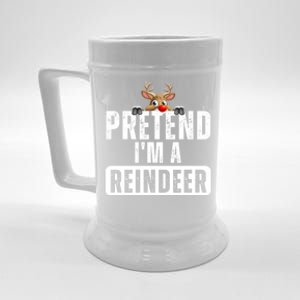 Pretend Im A Reindeer Easy Christmas Costume Beer Stein