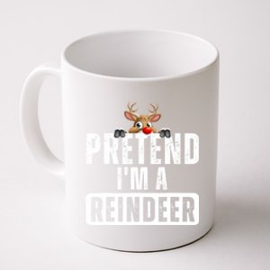 Pretend Im A Reindeer Easy Christmas Costume Coffee Mug