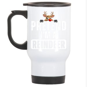 Pretend Im A Reindeer Easy Christmas Costume Stainless Steel Travel Mug