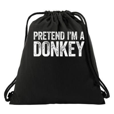 Pretend IM A Donkey Matching Costume Drawstring Bag