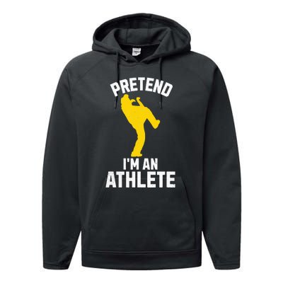 Pretend IM An Athlete Breakdancer Halloween Lazy Costume Performance Fleece Hoodie