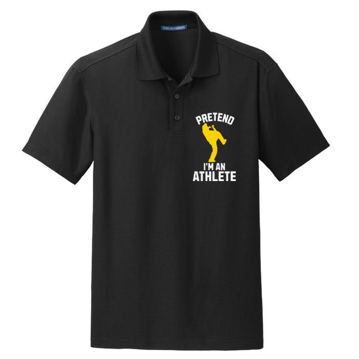 Pretend IM An Athlete Breakdancer Halloween Lazy Costume Dry Zone Grid Polo