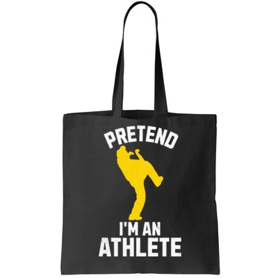 Pretend IM An Athlete Breakdancer Halloween Lazy Costume Tote Bag